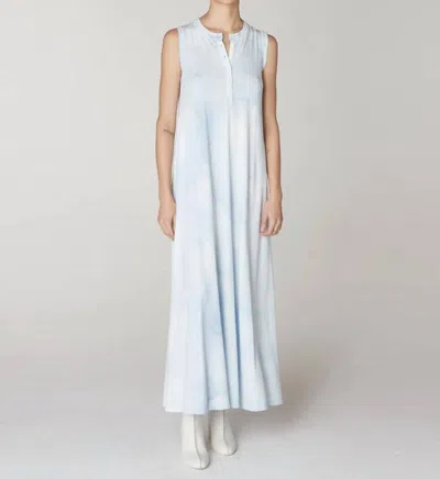 Raquel Allegra Treatment Sleeveless Christy Dress In Soft Blue