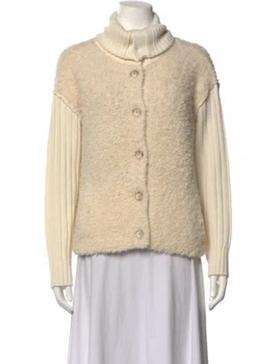 Pre-owned Raquel Allegra Turtleneck Sweater In Metallic/neutrals