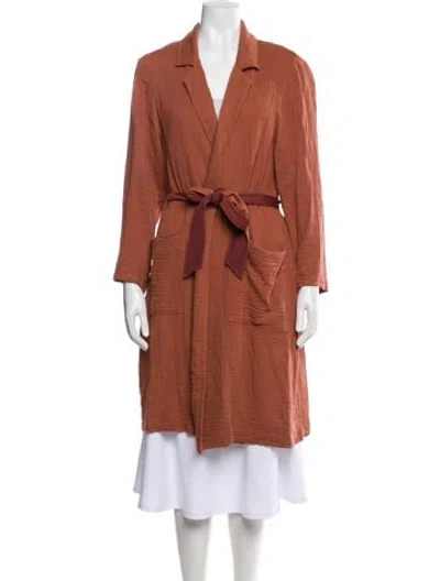 Pre-owned Raquel Allegra Utility Jacket In Brown