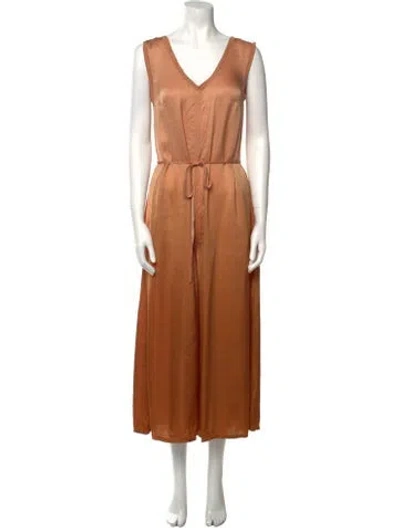 Pre-owned Raquel Allegra V-neck Mini Dress In Multi