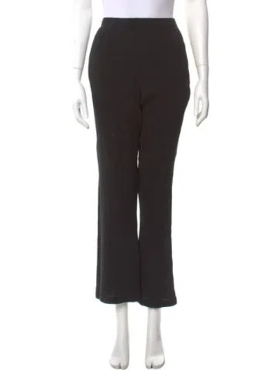 Pre-owned Raquel Allegra Wide Leg Pants In Black