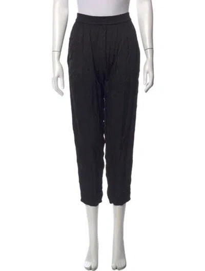 Pre-owned Raquel Allegra Wide Leg Pants In Black