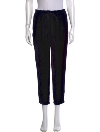 Pre-owned Raquel Allegra Wide Leg Pants In Black