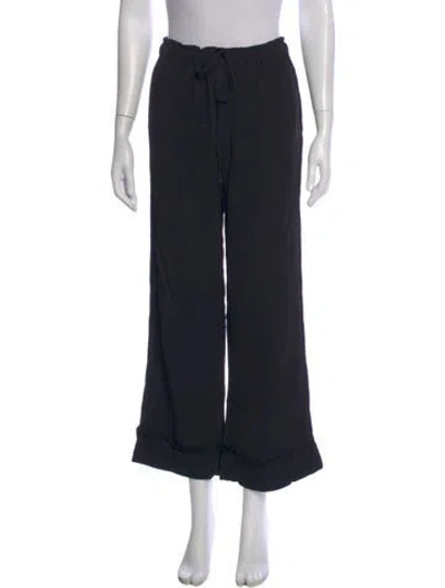 Pre-owned Raquel Allegra Wide Leg Pants In Blue