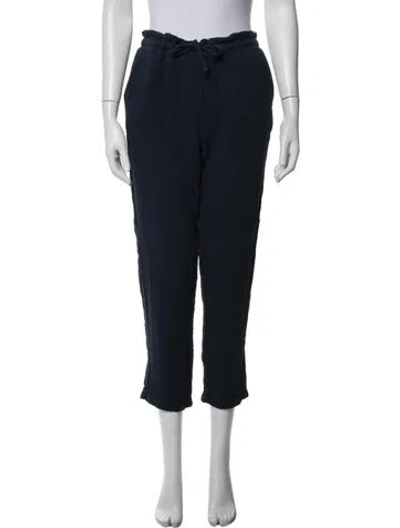 Pre-owned Raquel Allegra Wide Leg Pants In Blue