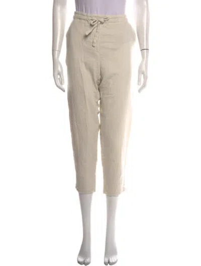 Pre-owned Raquel Allegra Wide Leg Pants In Neutral