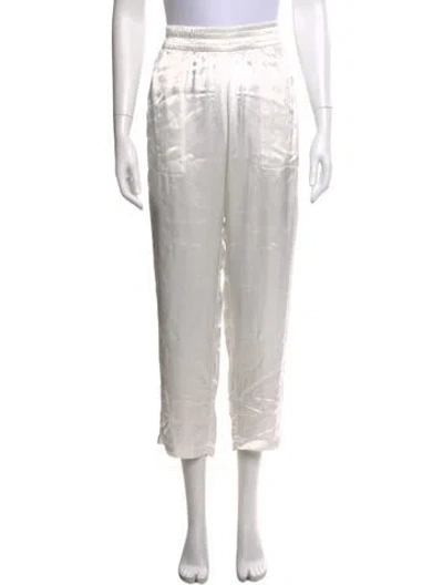Pre-owned Raquel Allegra Wide Leg Pants In Neutral