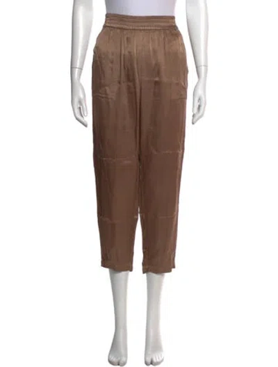 Pre-owned Raquel Allegra Wide Leg Pants In Neutral