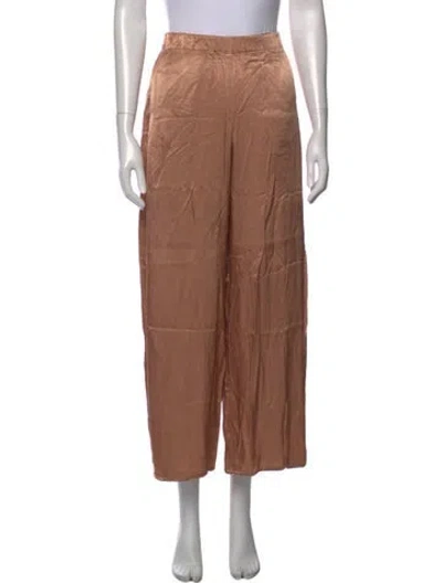 Pre-owned Raquel Allegra Wide Leg Pants In Neutral
