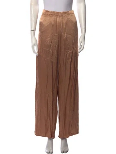 Pre-owned Raquel Allegra Wide Leg Pants In Neutrals