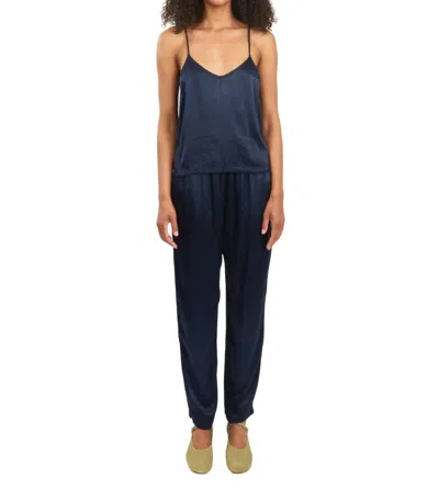 Raquel Allegra Willow Cami Top In Midnight In Blue