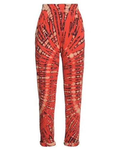 Raquel Allegra Woman Pants Tomato Red Size 00 Cotton