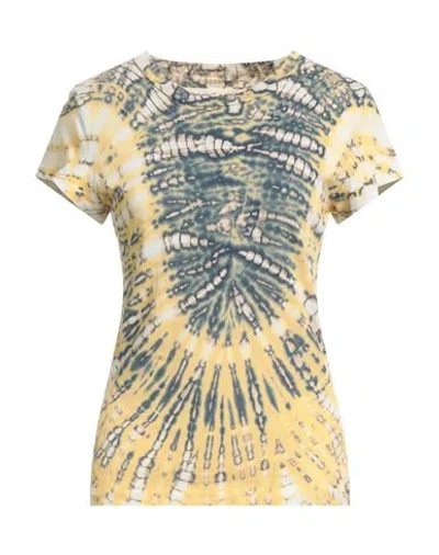 Raquel Allegra Woman T-shirt Yellow Size 2 Cotton