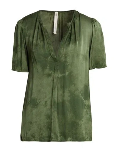 Raquel Allegra Woman Top Military Green Size 1 Rayon