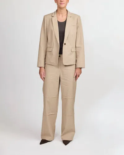 Raquel Allegra Women's Arden Trousers Pants In Wheat In Neutral