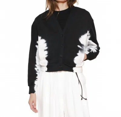 Raquel Allegra Women's Cropped Jackie Cardigan In Black
