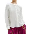 Raquel Allegra Women's Dane Top In Ivory In White