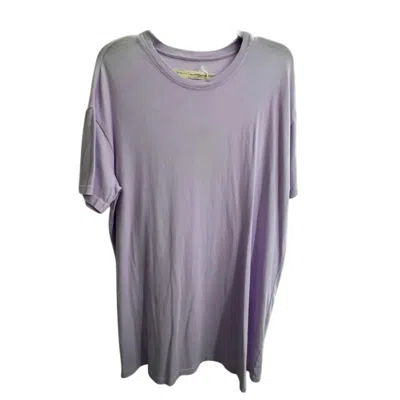 Raquel Allegra Women's T-shirt Dress In Lavender In Purple