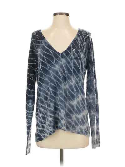 Pre-owned Raquel Allegra Wool Cardigan Sweater In Blue