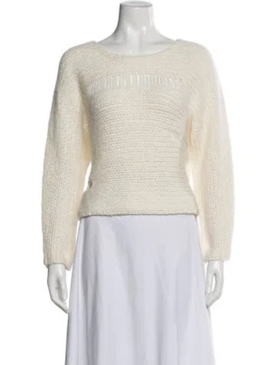 Pre-owned Raquel Allegra Wool Crew Neck Sweater In Multi