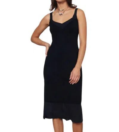 Raquel Allegra Yoruba Midi Dress In Black