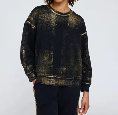 Raquel Allegra Yves Sweatshirt In Black Gold