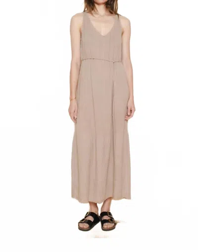 Raquel Allegra Zahara Maxi Dress In Beige In Neutral