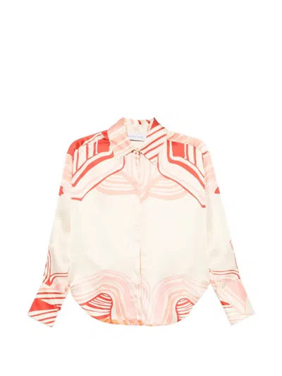 Raquel Diniz Abstract-print Shirt In Neutral