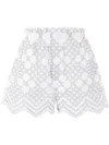 Raquel Diniz Sangallo Lace Shorts In White