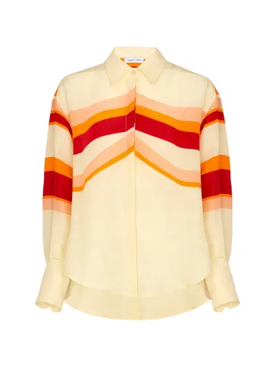 Raquel Diniz Bahia Striped Shirt In Yellow