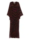 Raquel Diniz Beleza Printed Maxi Dress In Red