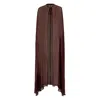 Raquel Diniz Flowing Silk Cape A-line Hem In Multi
