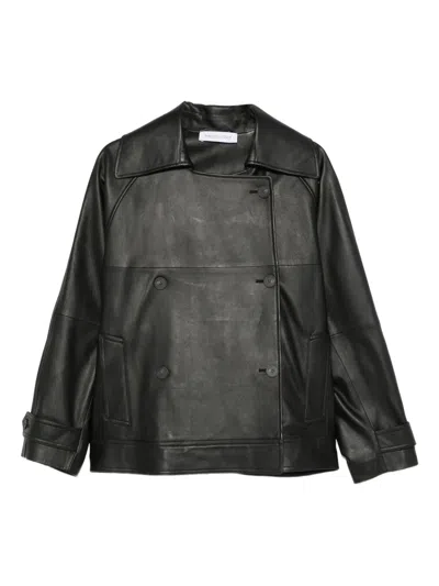Raquel Diniz Doppelreihige Lederjacke In Black