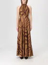 Raquel Diniz Dress  Woman Color Brown In Brown
