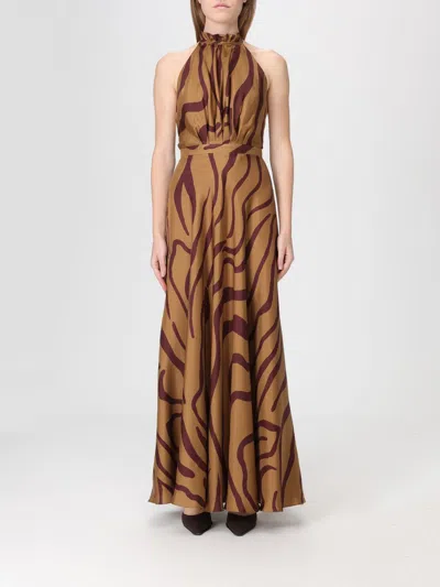 RAQUEL DINIZ DRESS RAQUEL DINIZ WOMAN COLOR BROWN,H63341032