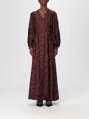 Raquel Diniz Dress  Woman Color Brown In Burgundy