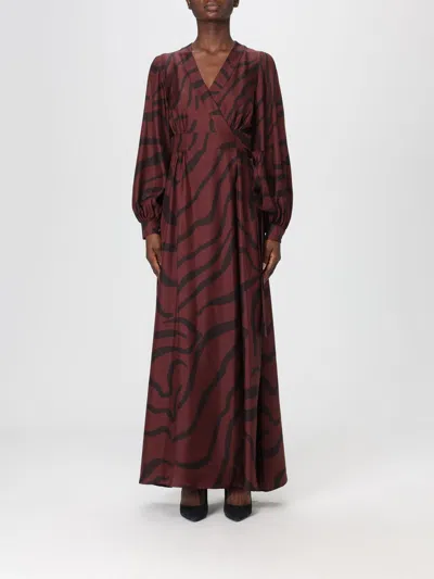 Raquel Diniz Dress  Woman Color Brown In Burgundy