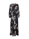 Raquel Diniz Floral-print Maxi Dress In Lily Allover Blue