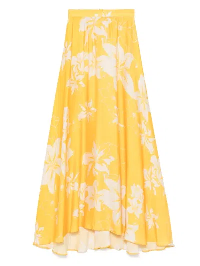 Raquel Diniz Fiona Maxi Skirt In Yellow