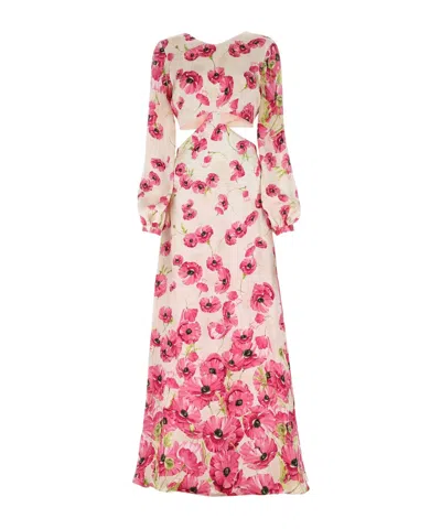 Raquel Diniz Floral-print Cut-out Dress