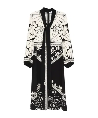 Raquel Diniz Floral-print Dress In Black