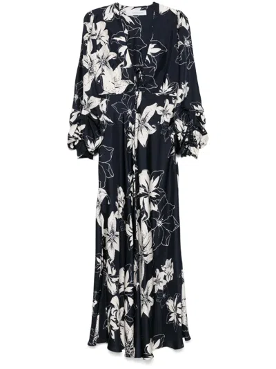RAQUEL DINIZ FLORAL-PRINT MAXI DRESS