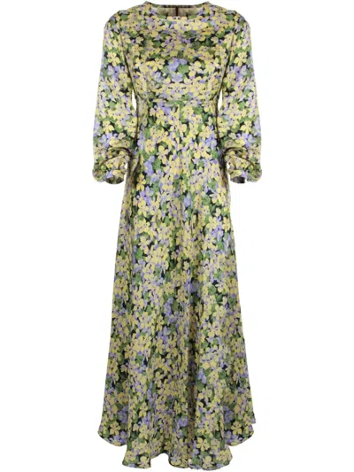 Raquel Diniz Floral-print Maxi Dress In Wildflower Blossom