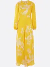 RAQUEL DINIZ FLORAL-PRINT MAXI DRESS