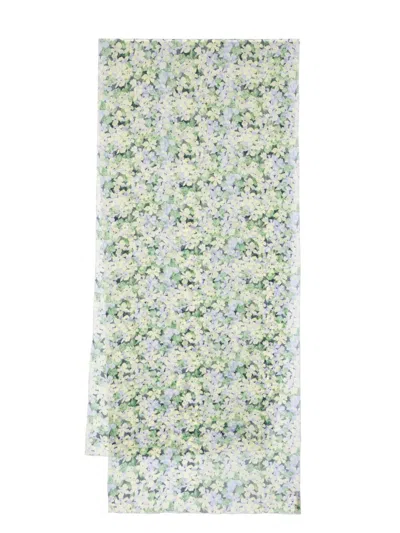 Raquel Diniz Floral-print Scarf In Green