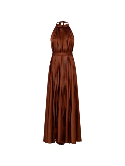 Raquel Diniz Giorgia Halterneck Maxi Dress In Multi