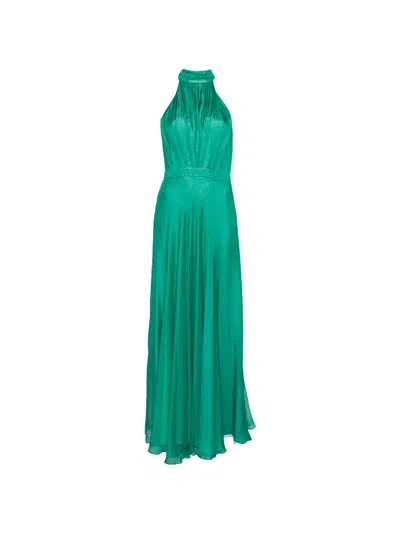 Raquel Diniz Halterneck Dress In Green