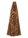 Raquel Diniz Halter-neck Swirl-print Maxi Dress In Multi