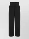RAQUEL DINIZ HIGH-WAISTED WIDE LEG TROUSERS WITH SIDE POCKETS