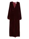 Raquel Diniz Ioanna Midi Dress In Burgundy